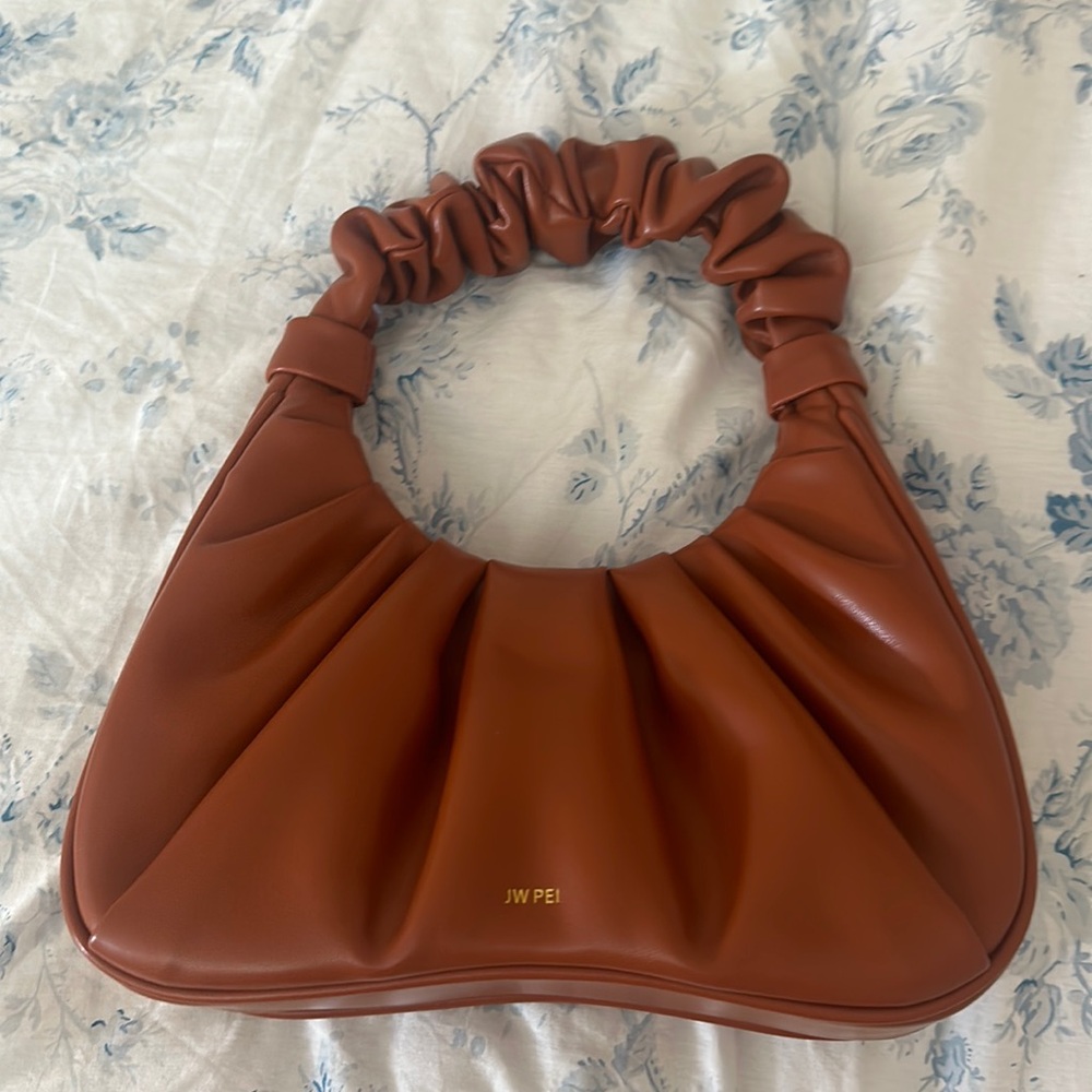 JW PEI purse. Gabbi ruched Hobo bag in Nutella.